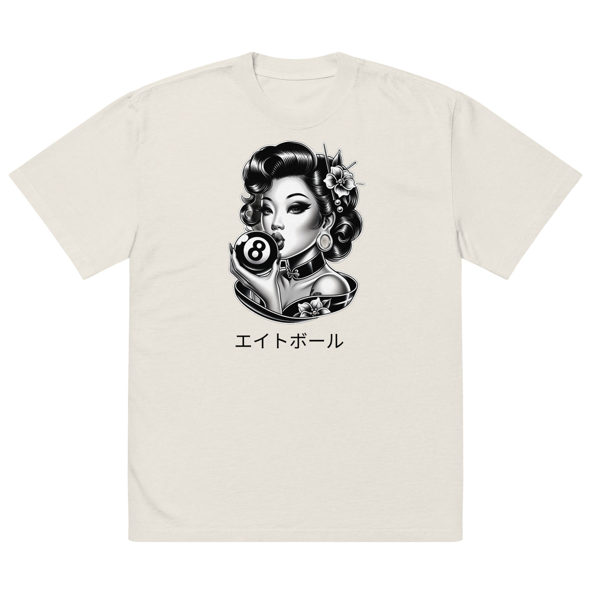 Asian Pin up 8 ball shirt