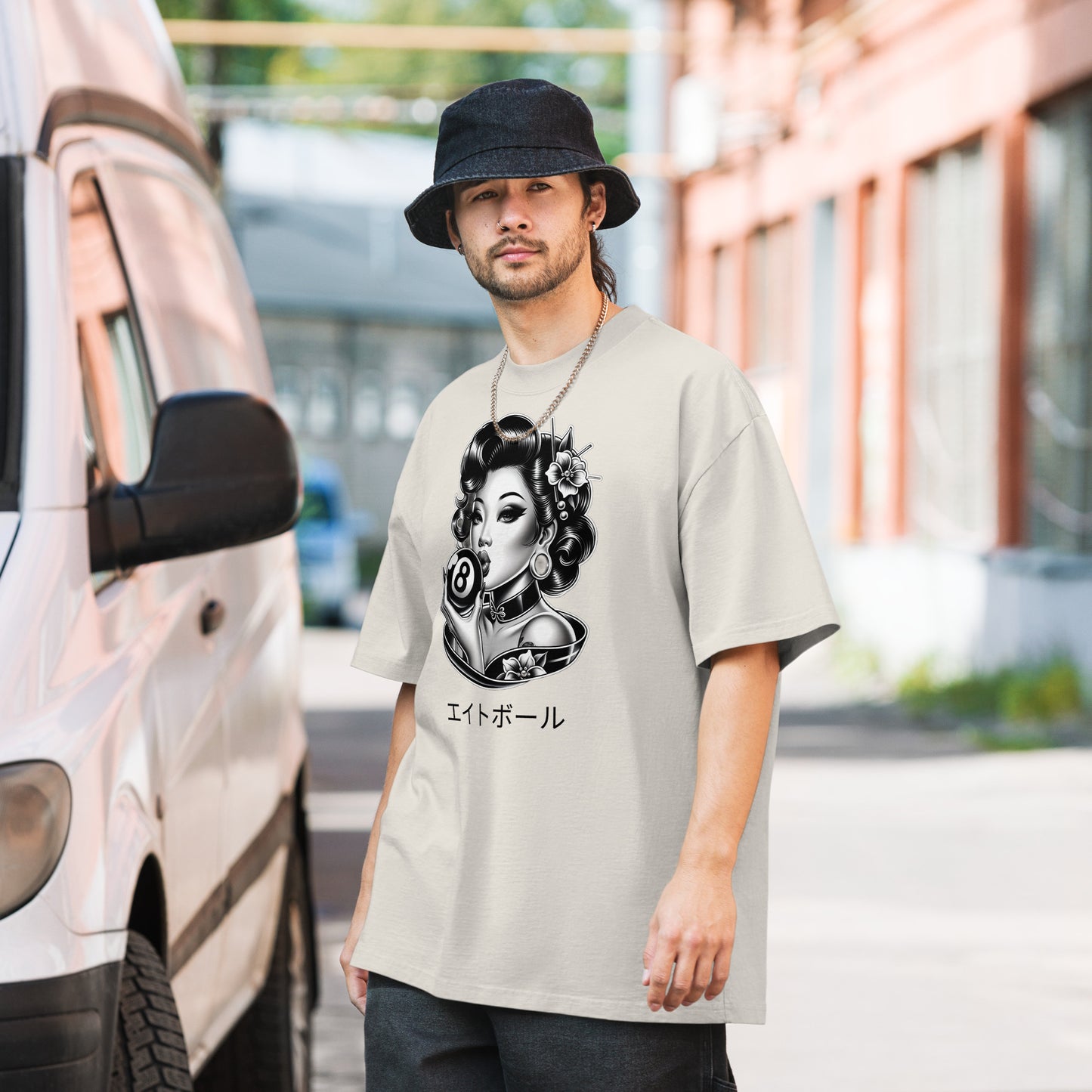 Asian Pin up 8 ball shirt