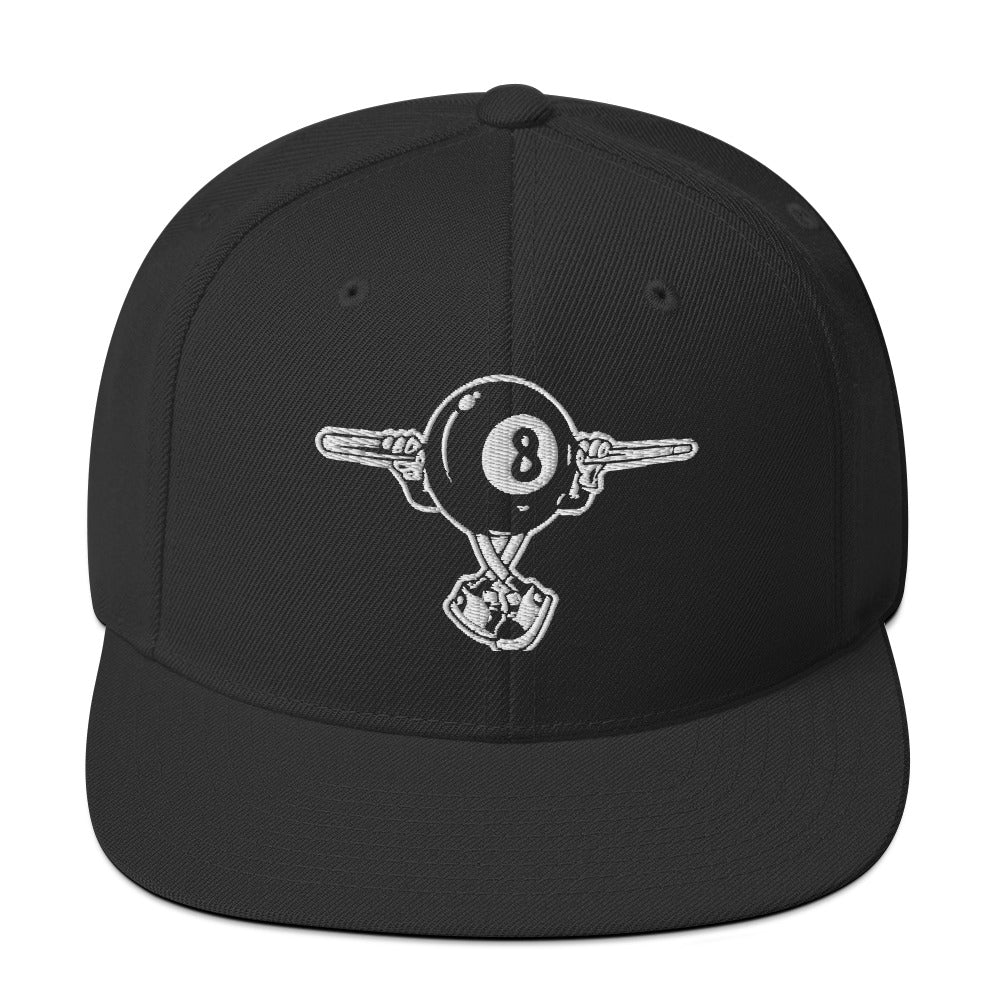 8 ball guy Snapback Hat
