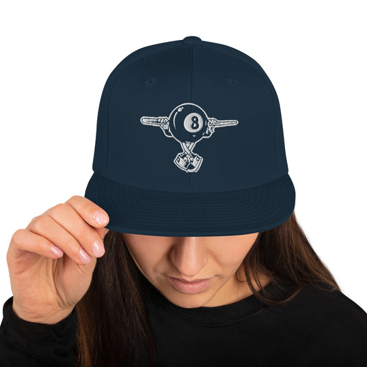 8 ball guy Snapback Hat