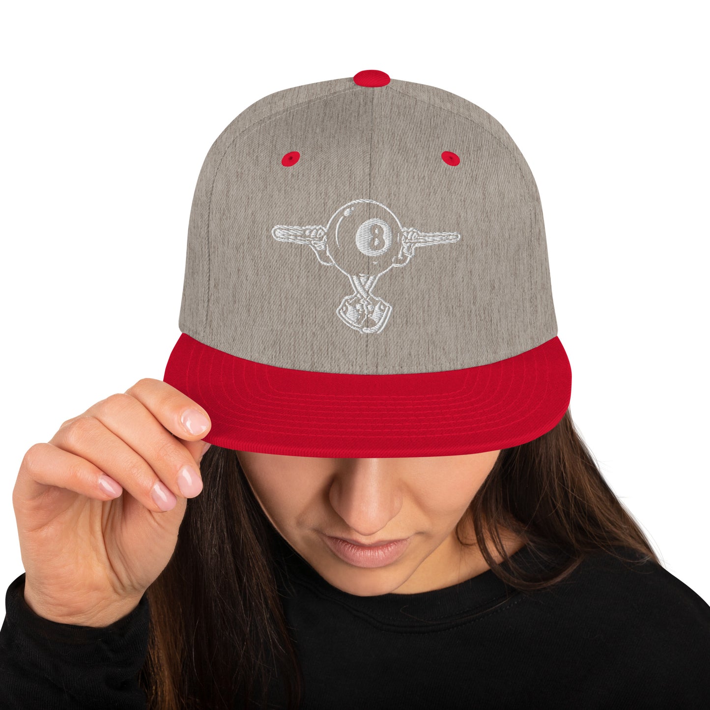 8 ball guy Snapback Hat