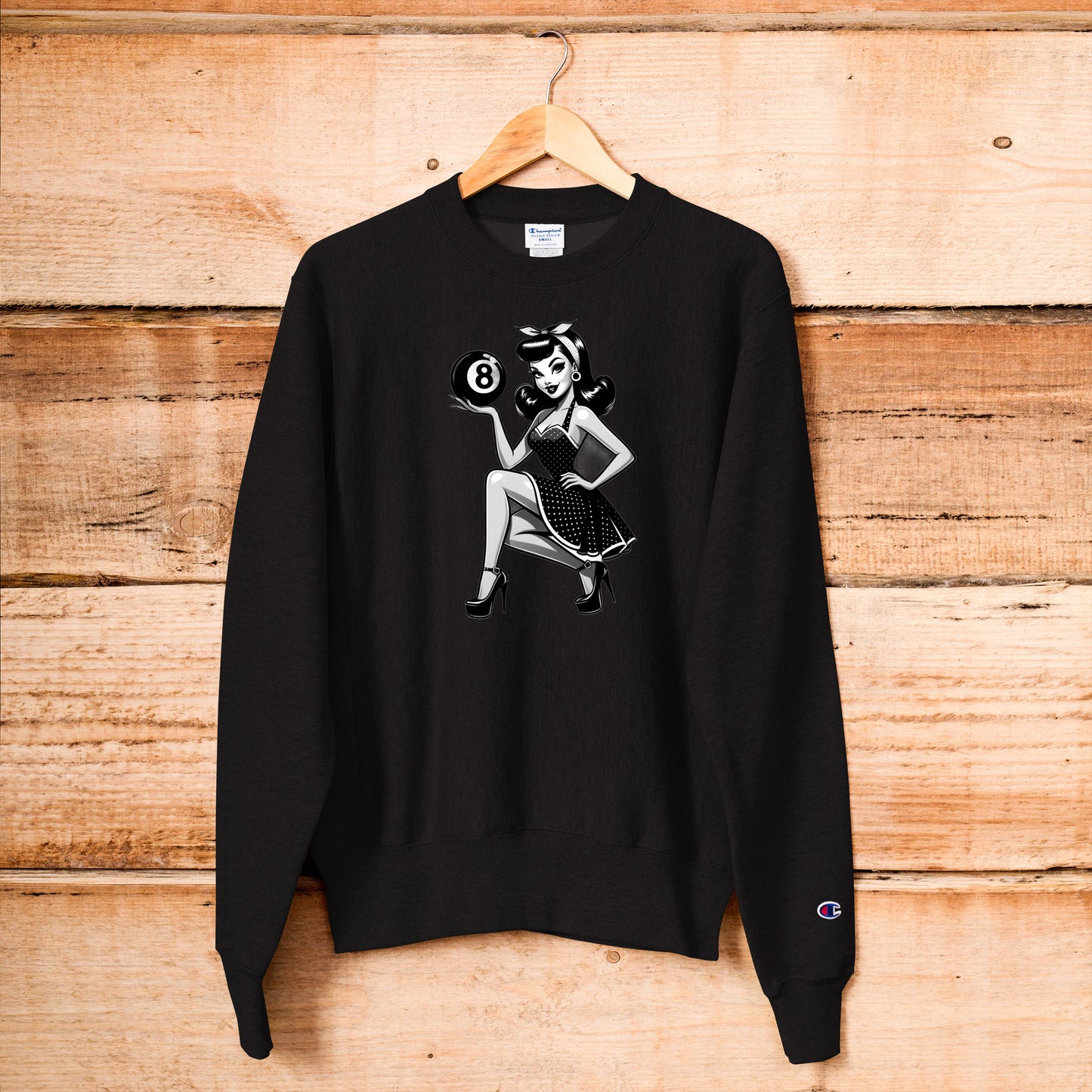 8 ball pin-up sweatshirt