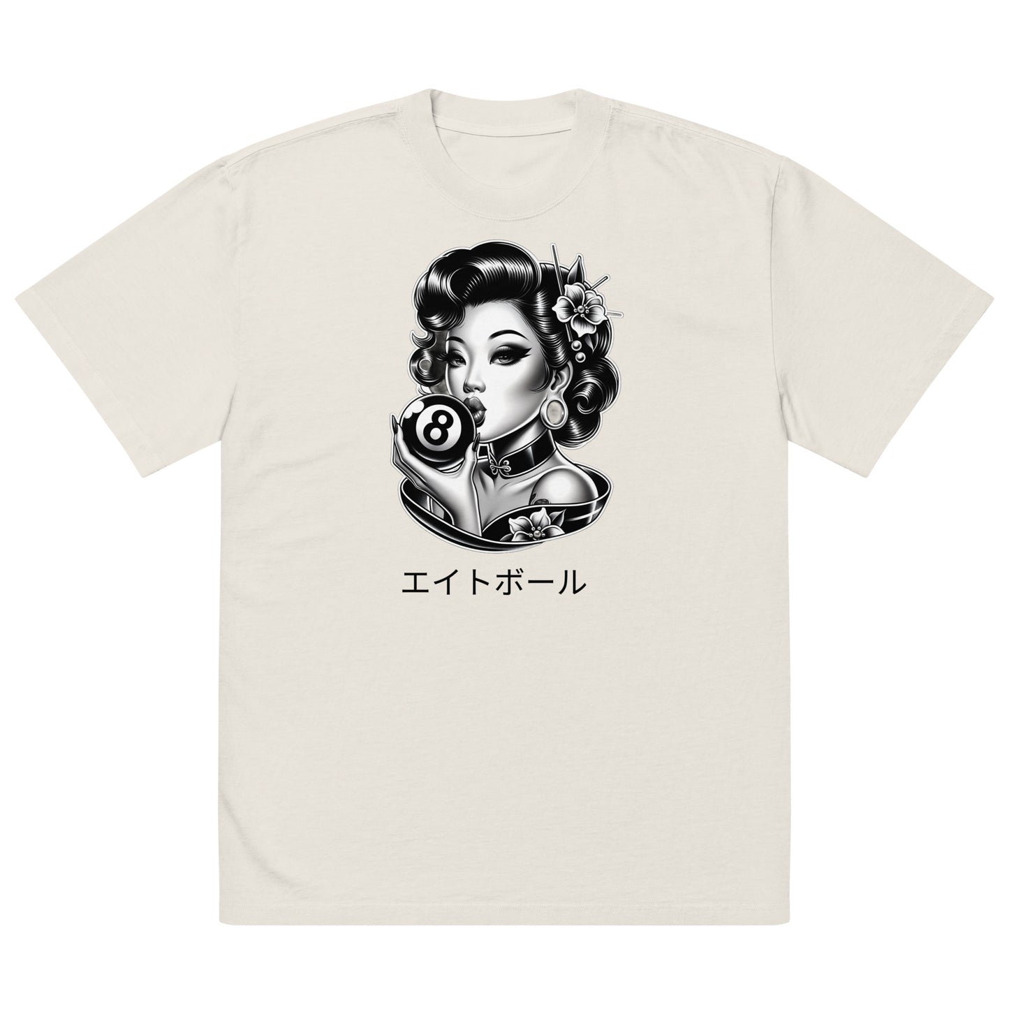 Asian Pin up 8 ball shirt