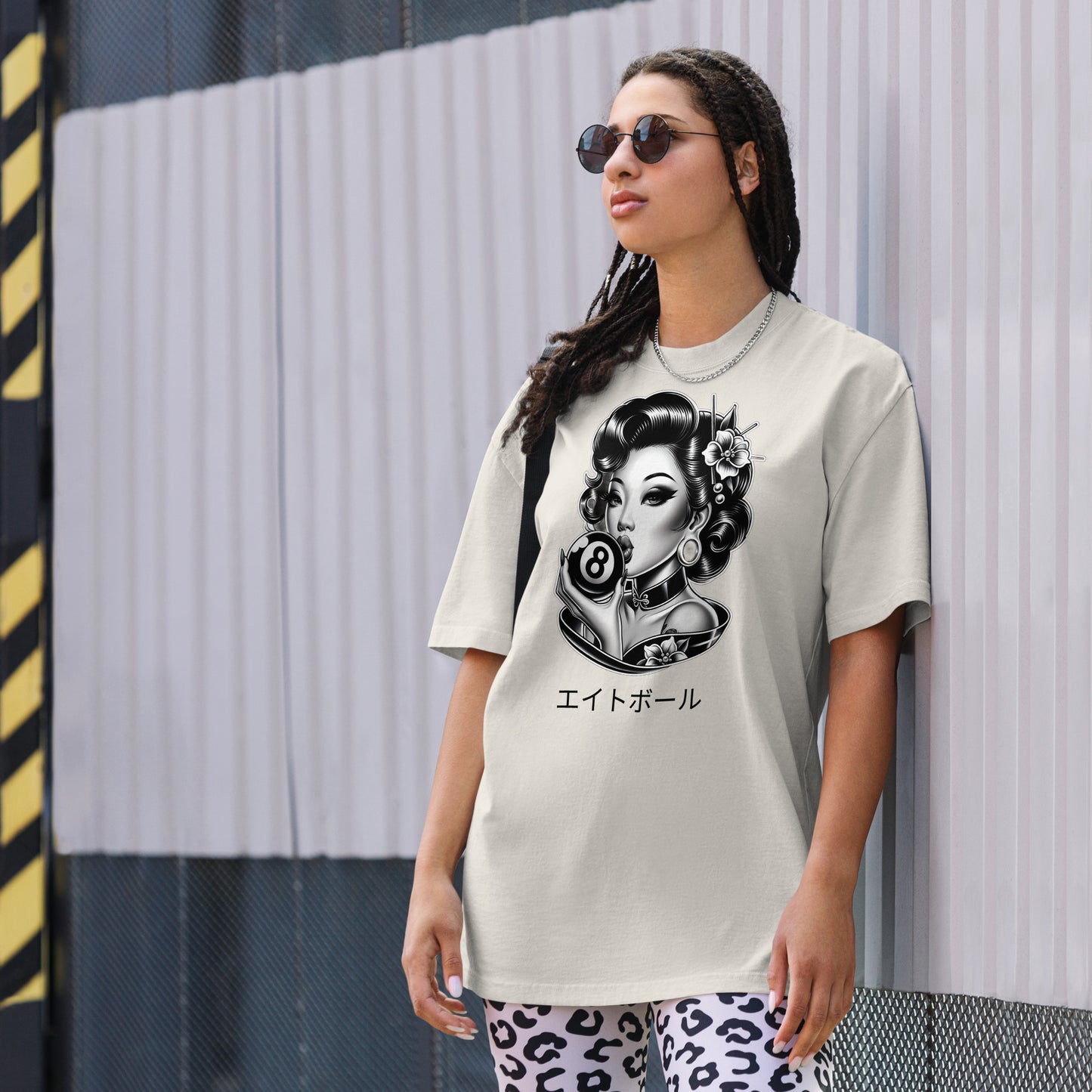 Asian Pin up 8 ball shirt