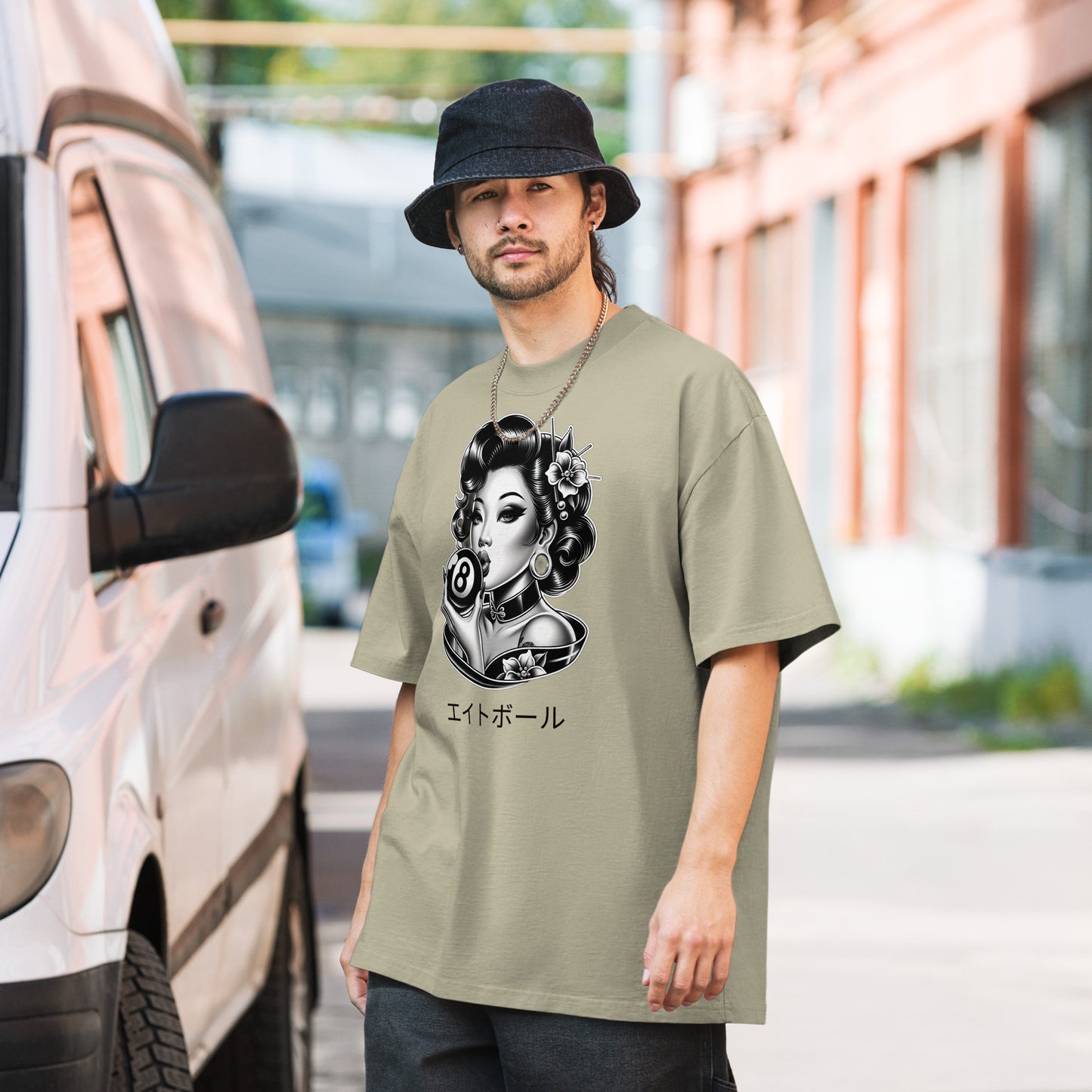 Asian Pin up 8 ball shirt
