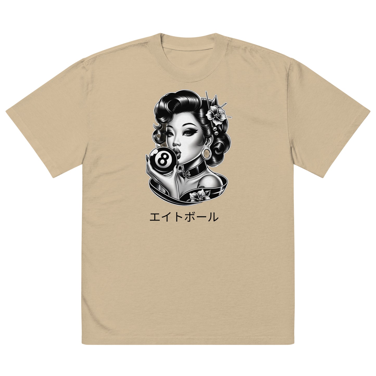 Asian Pin up 8 ball shirt