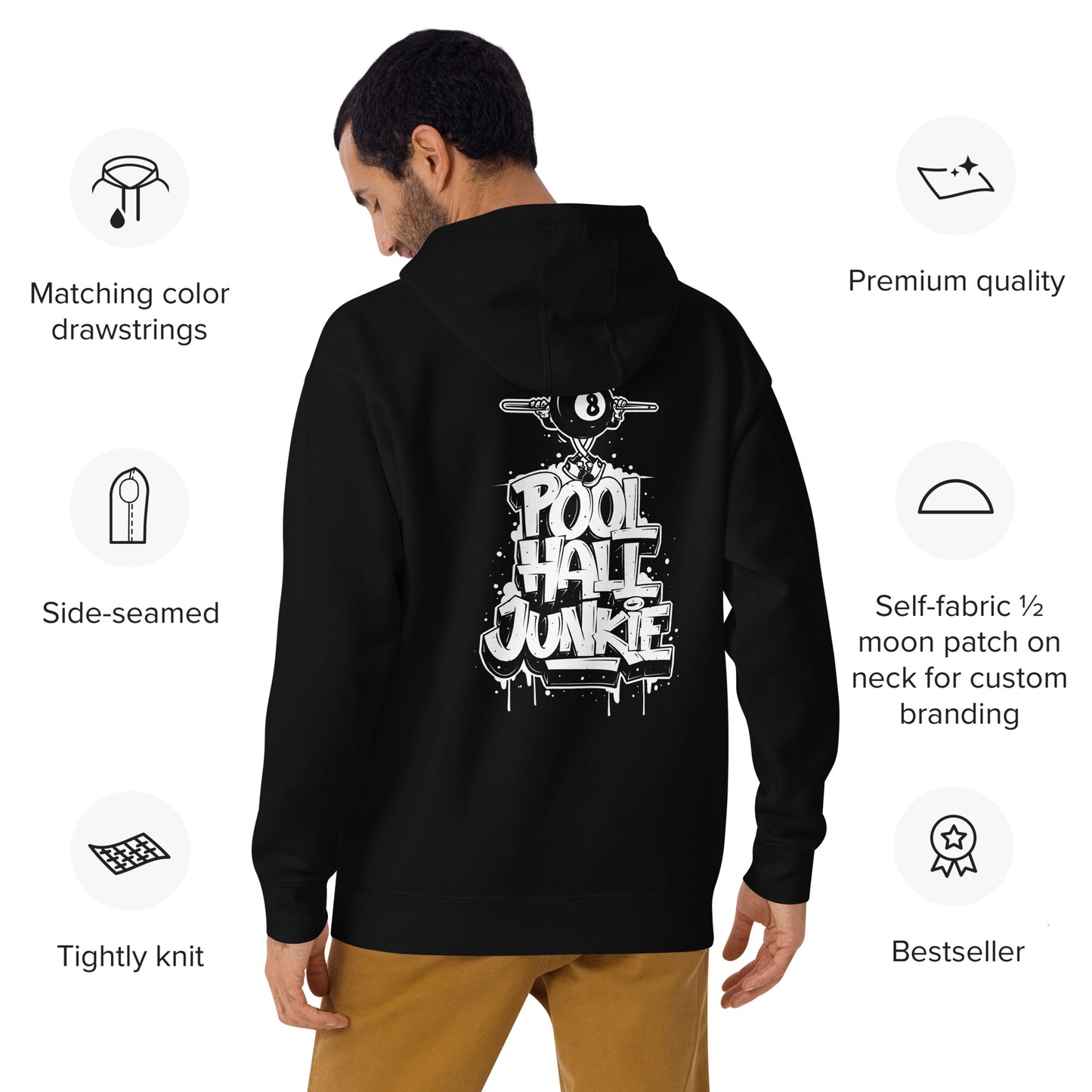 Pool hall junkie hoodie
