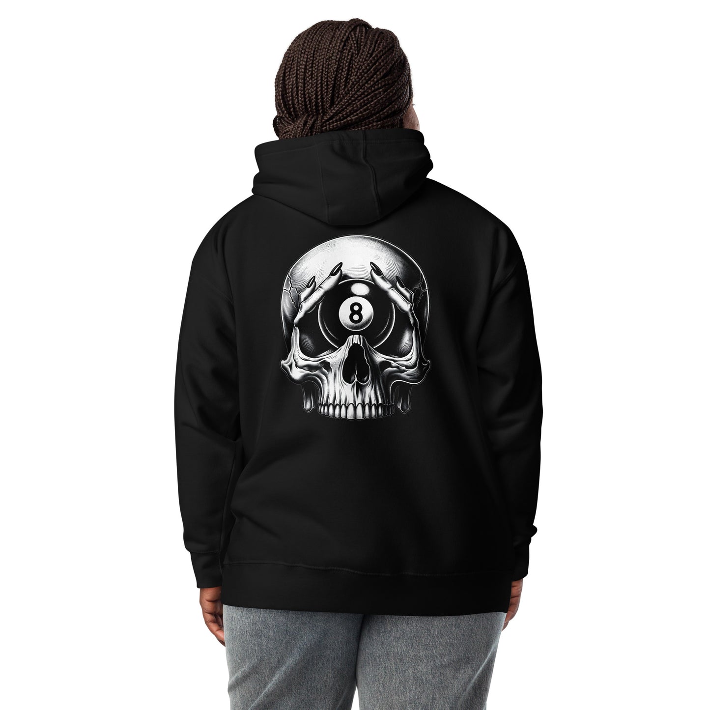 Third eye 8 ball hoodie