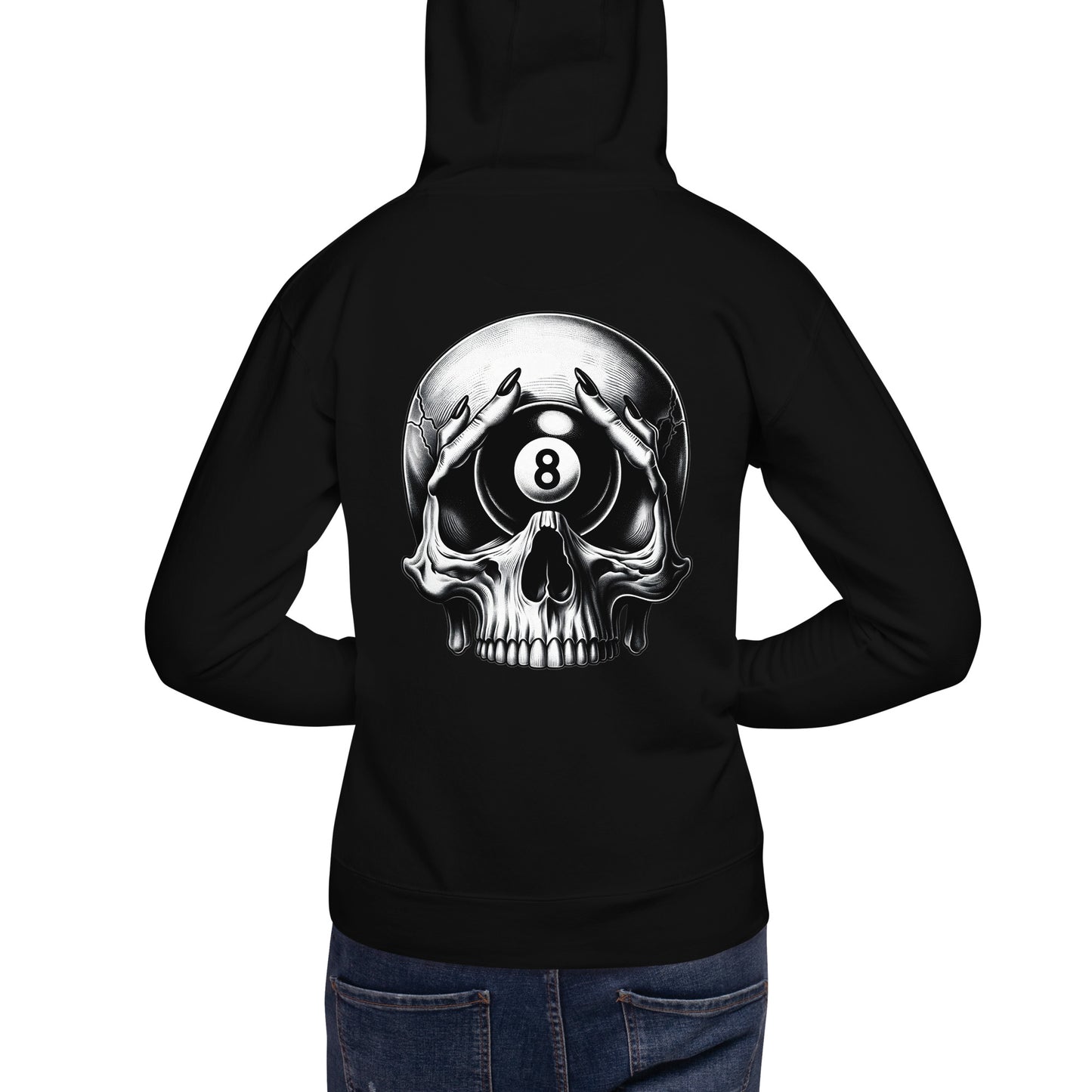 Third eye 8 ball hoodie