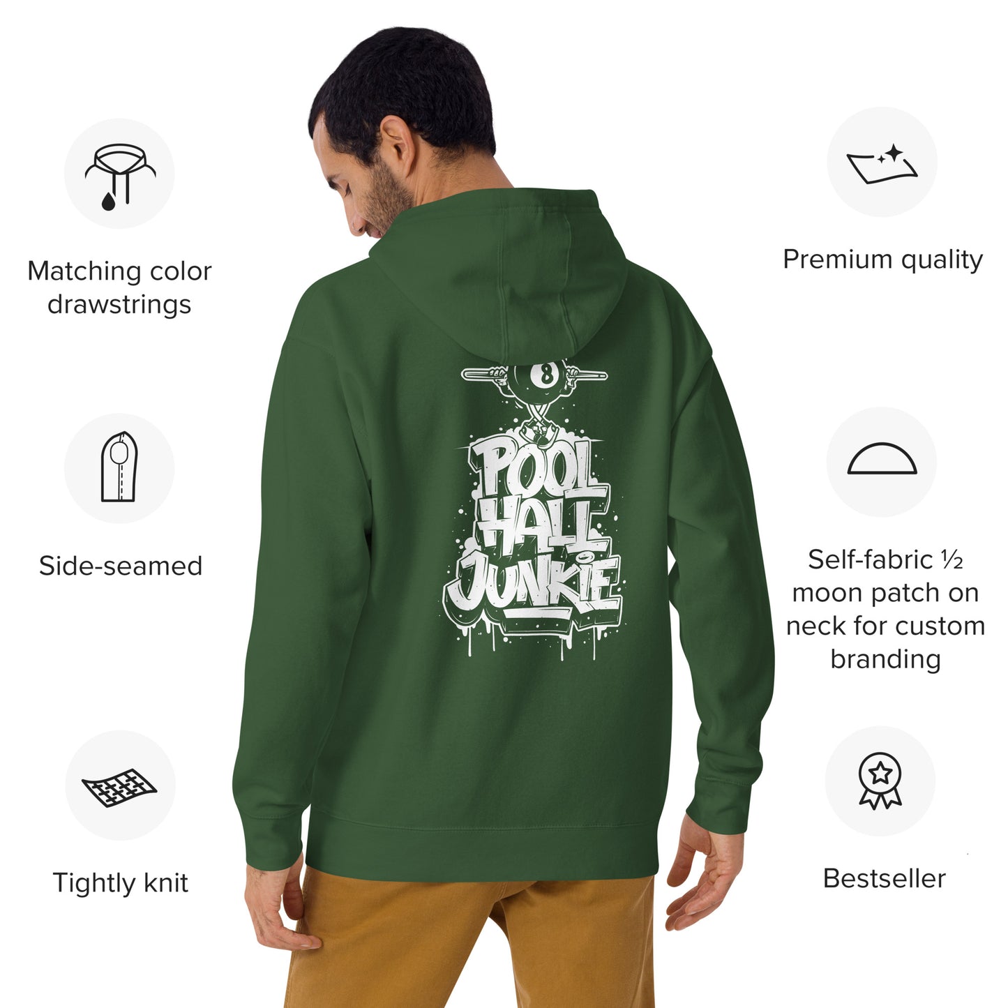 Pool hall junkie hoodie