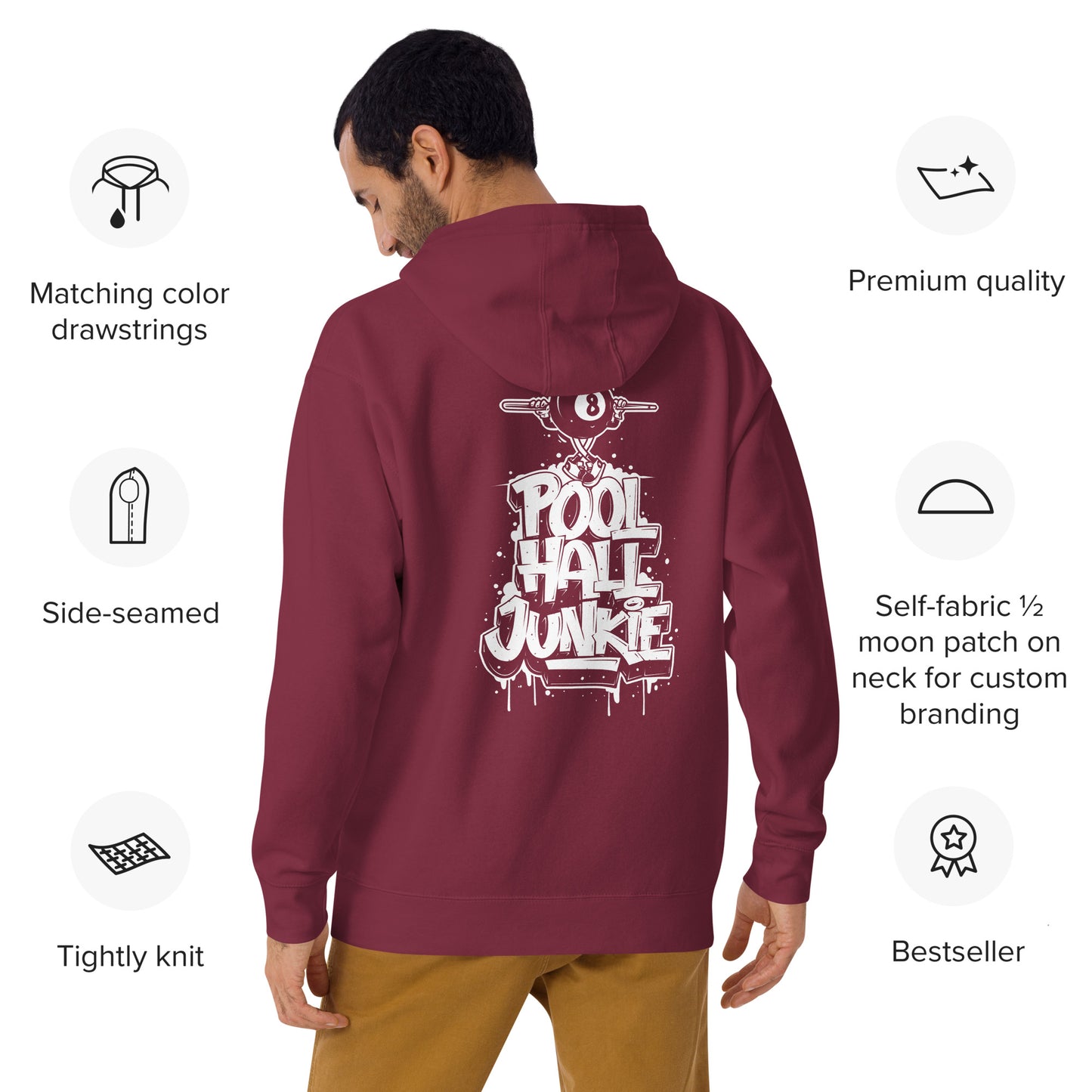 Pool hall junkie hoodie
