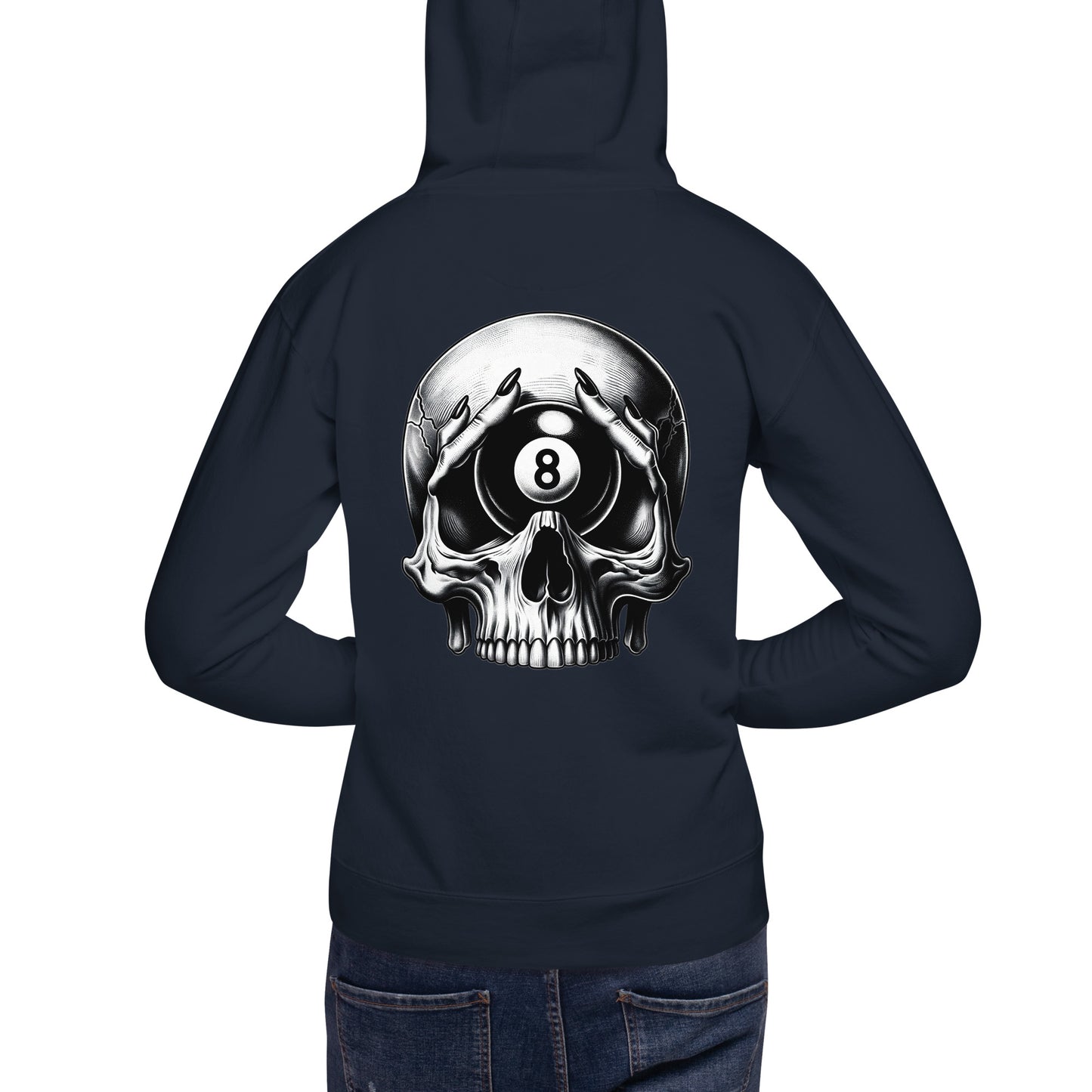 Third eye 8 ball hoodie