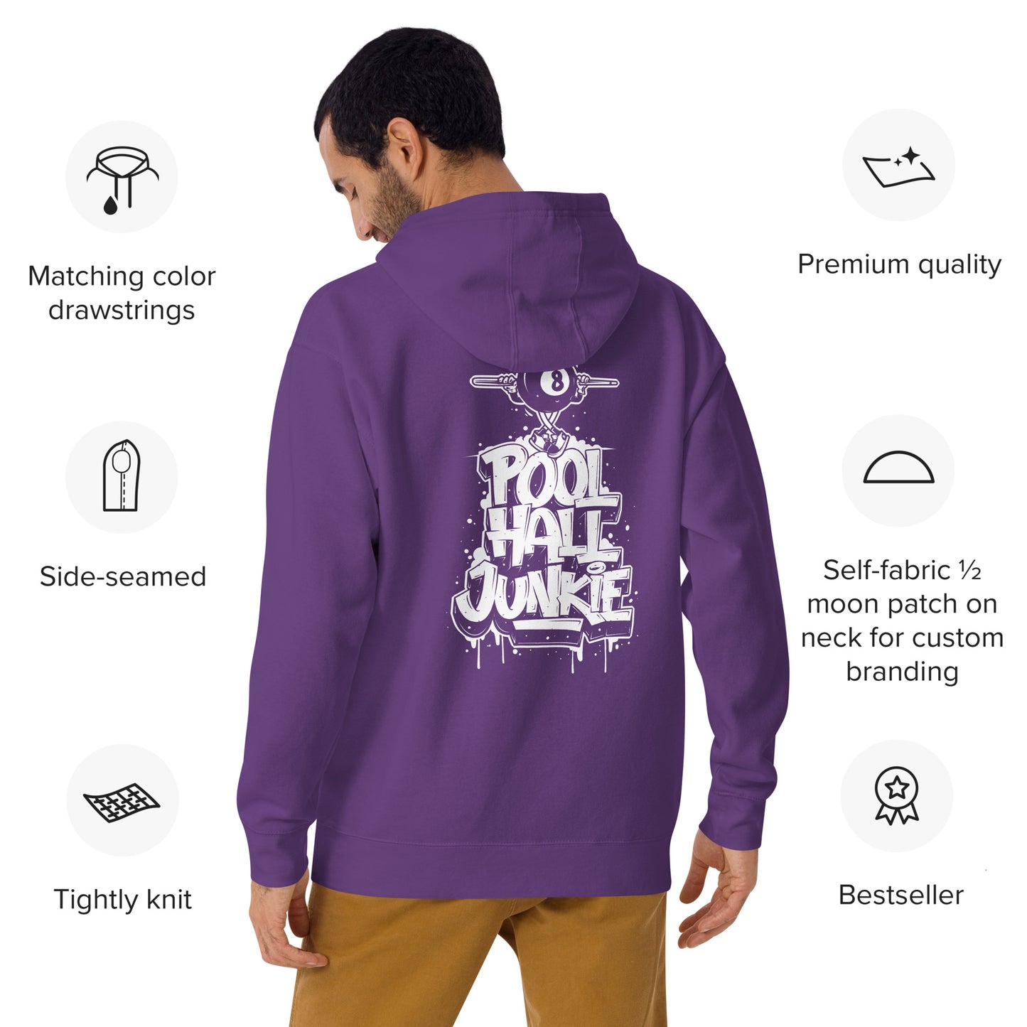 Pool hall junkie hoodie