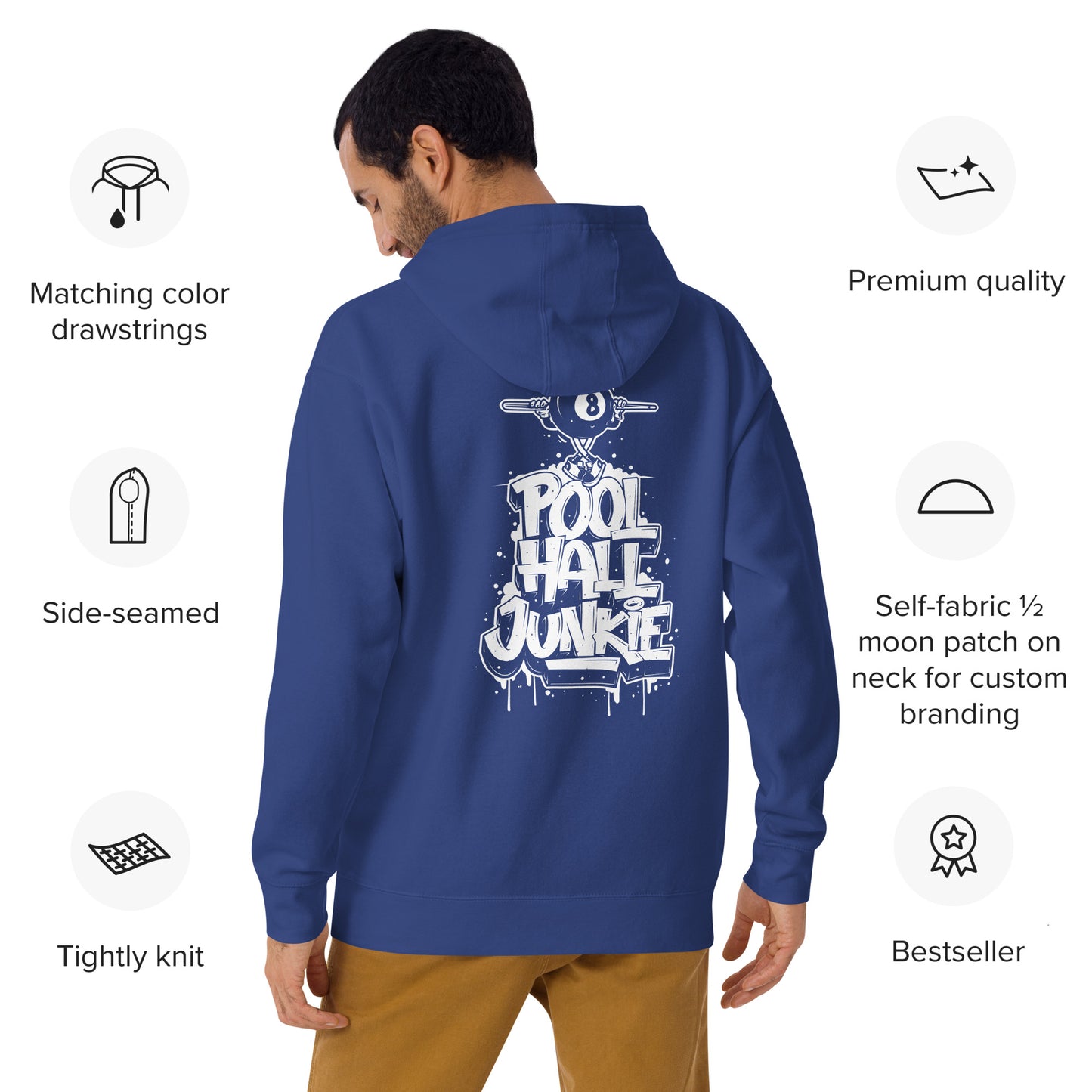 Pool hall junkie hoodie
